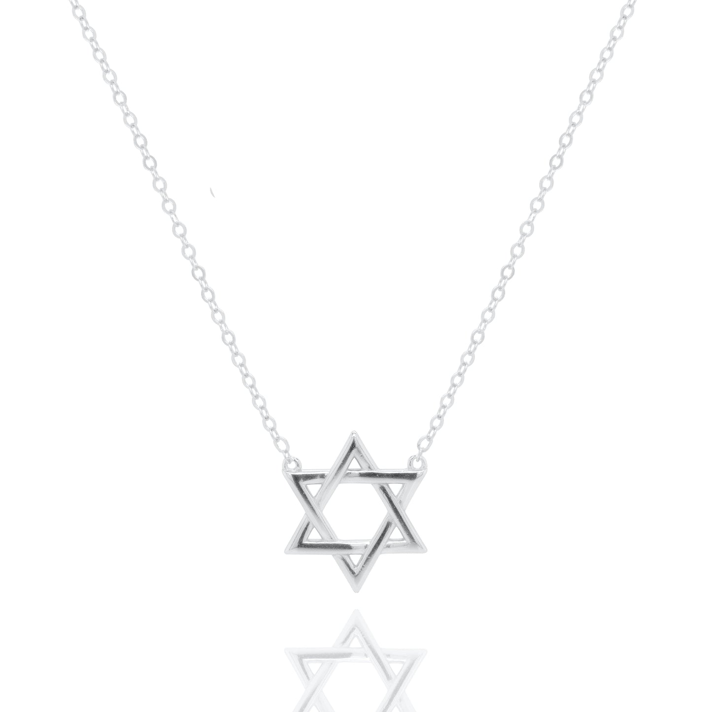 Sterling Silver Star of David Necklace