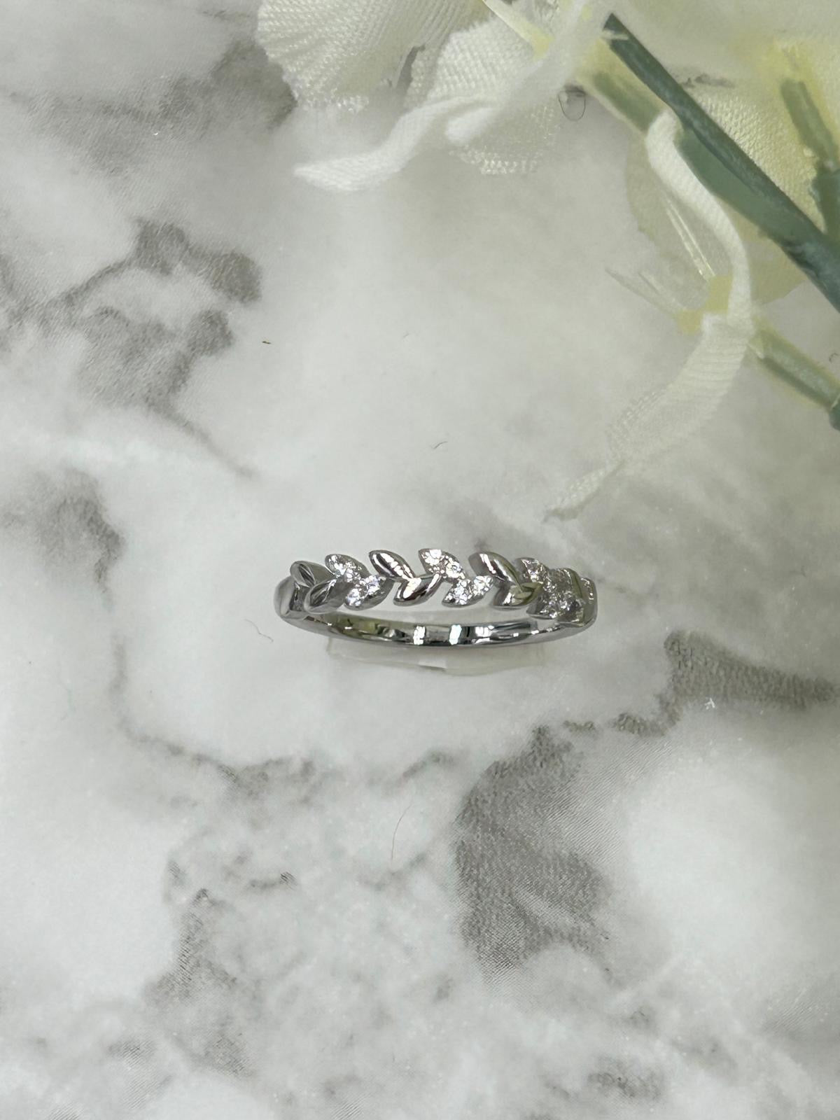 Silver Laurel Leaf Ring
