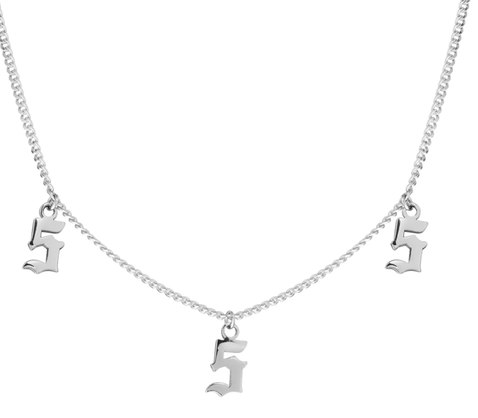 Gothic Angel Number Necklace