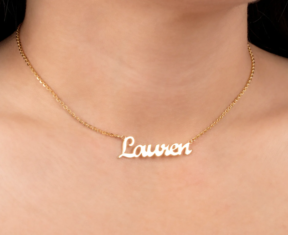 Personalized Script Name Necklace