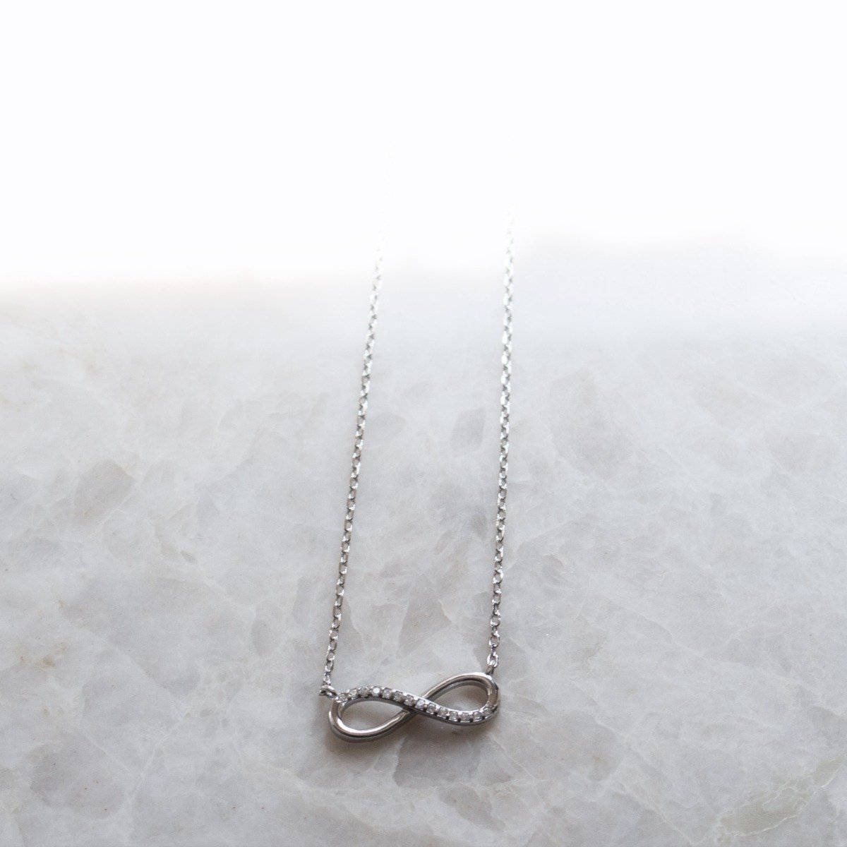 Sterling Silver Infinity Necklace