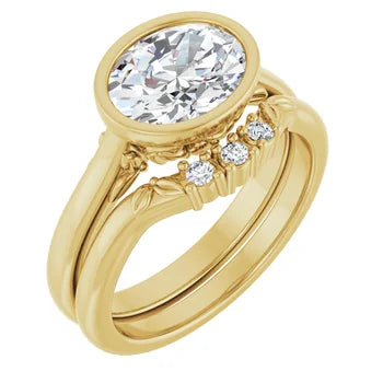 14kt Bezel Solitaire Ring