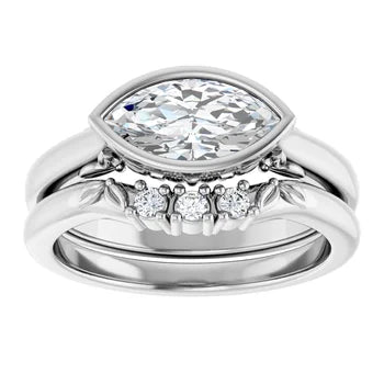 14kt Bezel Solitaire Ring