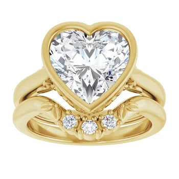 14kt Bezel Solitaire Ring