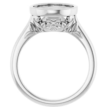 14kt Bezel Solitaire Ring
