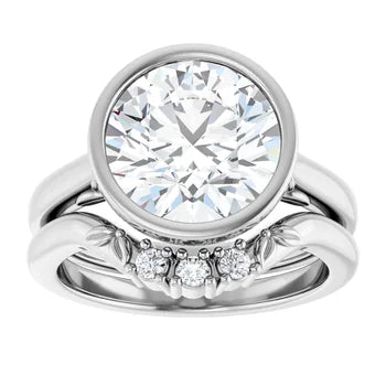 14kt Bezel Solitaire Ring