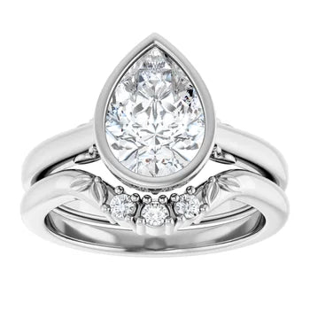 14kt Bezel Solitaire Ring
