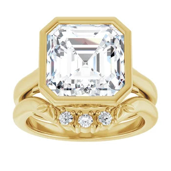 14kt Bezel Solitaire Ring