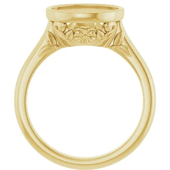 14kt Bezel Solitaire Ring