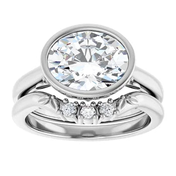 14kt Bezel Solitaire Ring