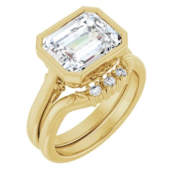 14kt Bezel Solitaire Ring