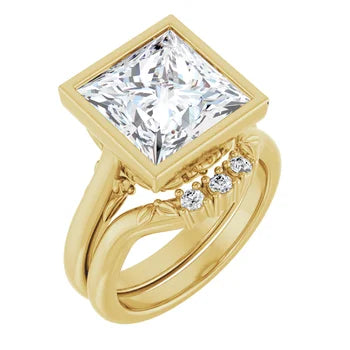 14kt Bezel Solitaire Ring