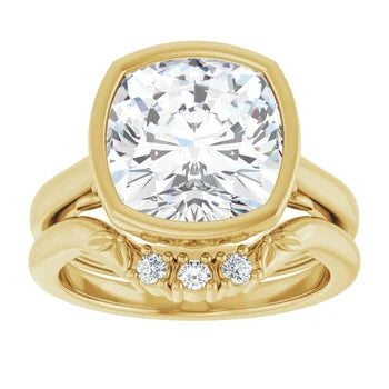 14kt Bezel Solitaire Ring