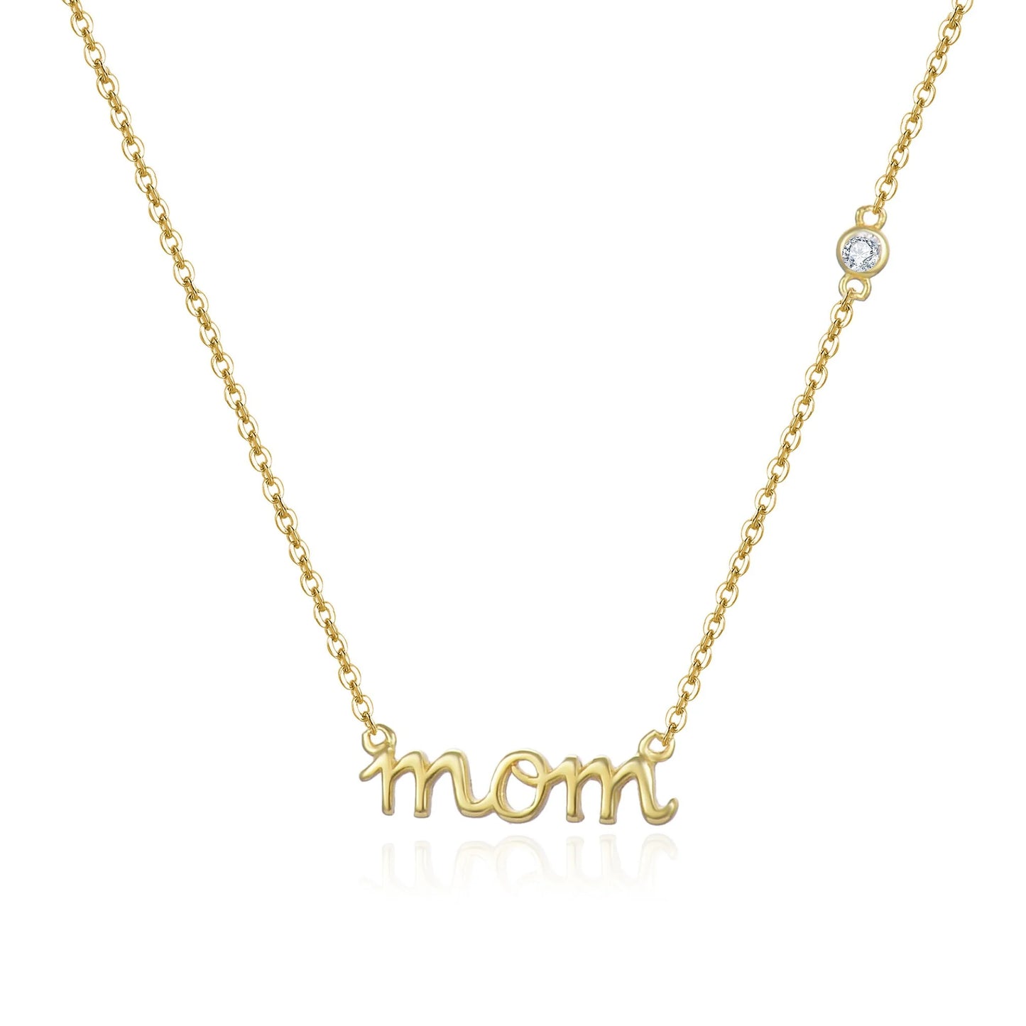 Mom Cubic Zirconia Accent Necklace