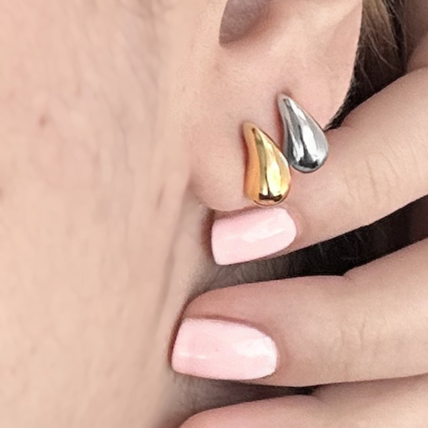 Mini Teardrop Stud Earrings