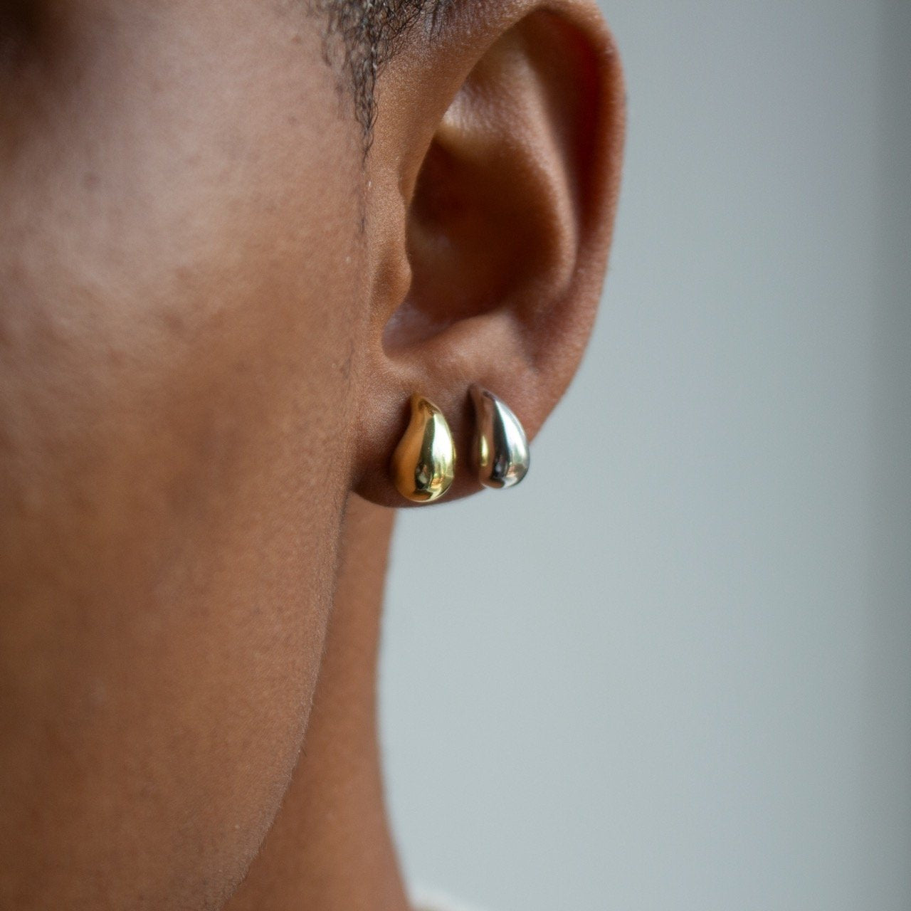 Mini Teardrop Stud Earrings