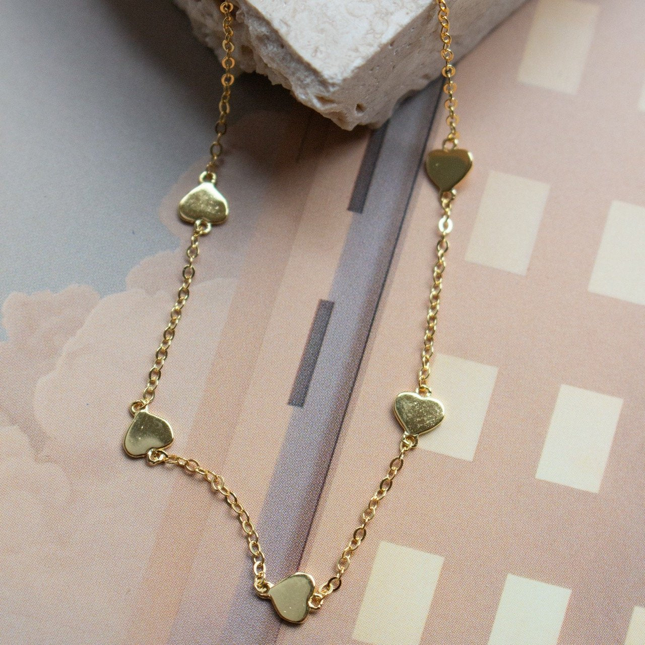 Sterling Silver Heart by the Yard Bracelet