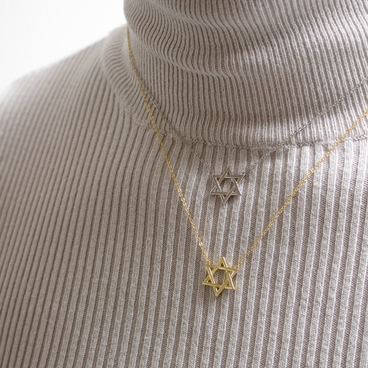 Sterling Silver Star of David Necklace