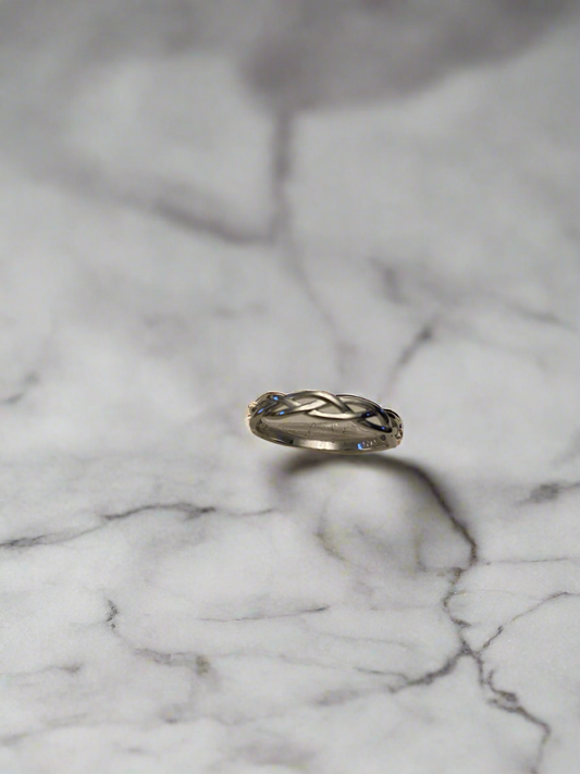 Intertwined Silver Band