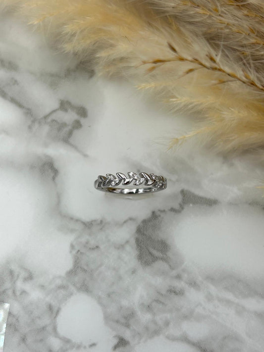 Silver Laurel Leaf Ring