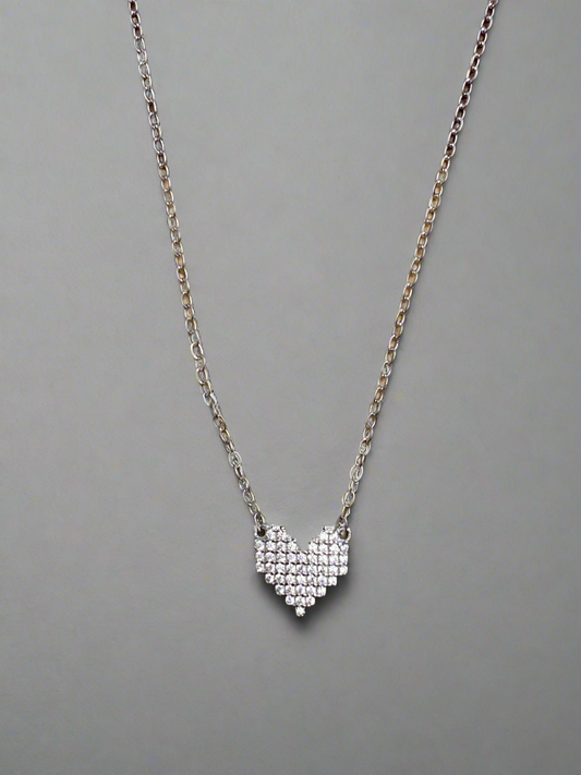 Pixel Heart Necklace