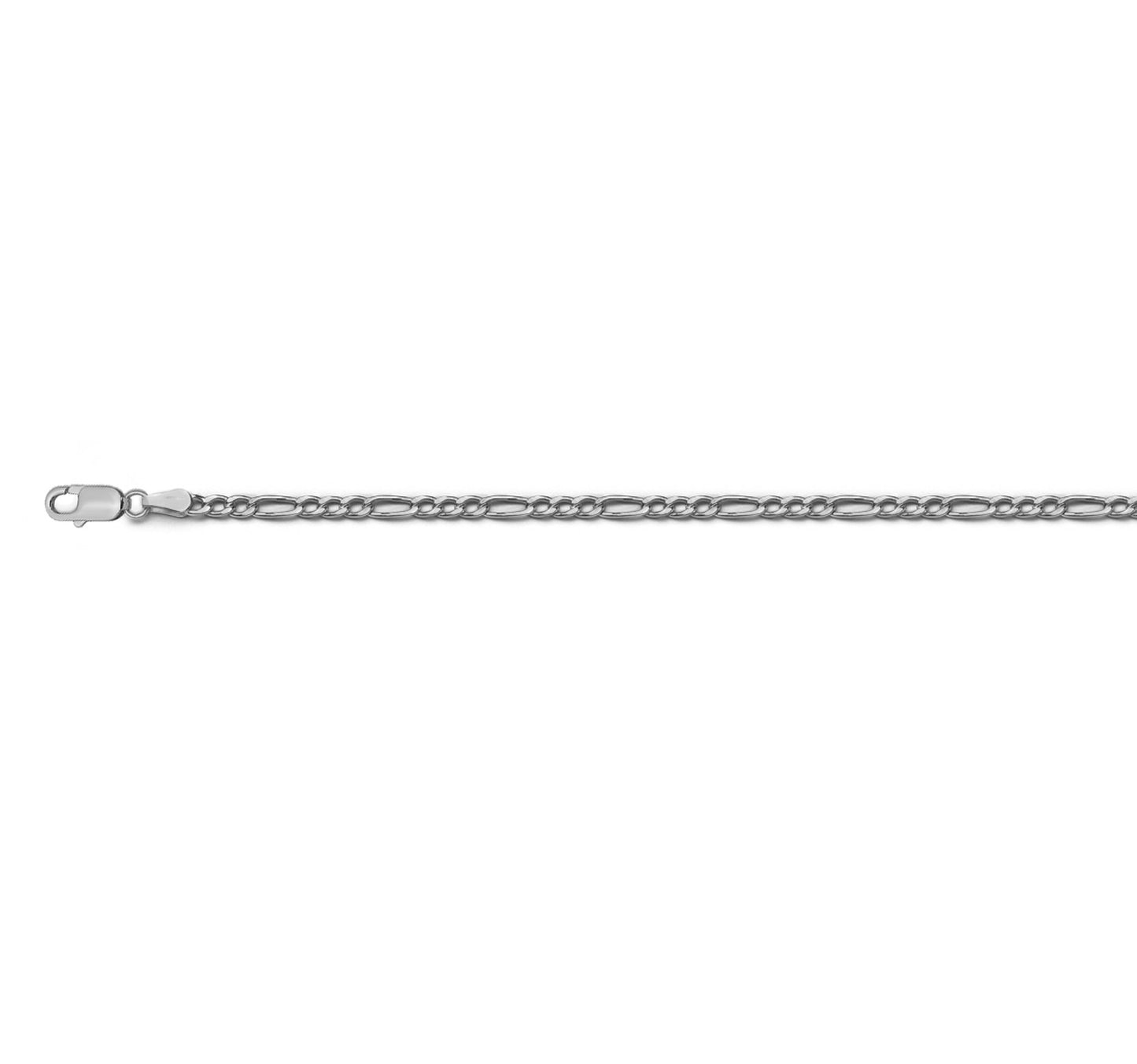 Sterling Silver 3mm Figaro Chain