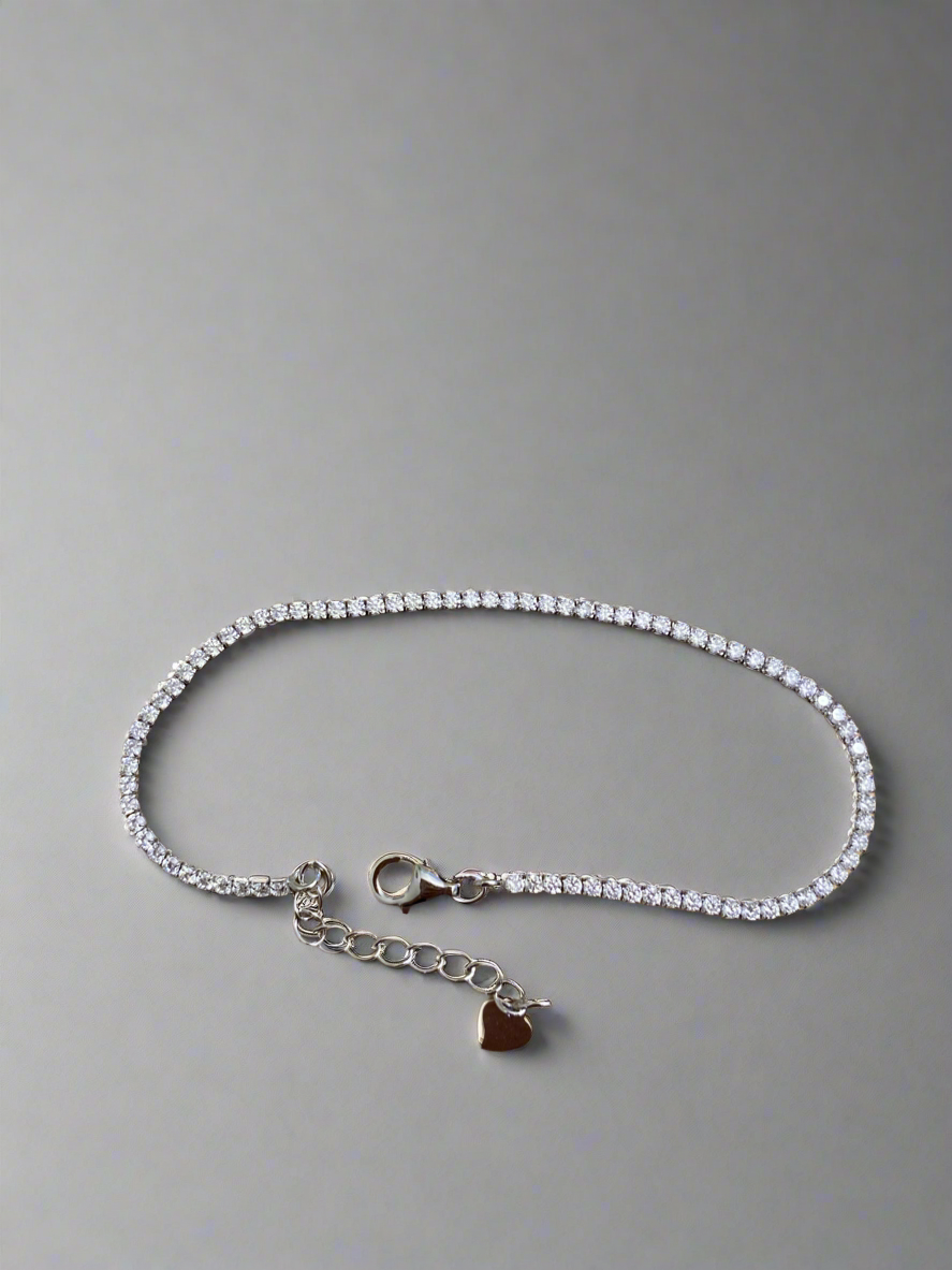 Sterling Silver CZ Tennis Bracelet