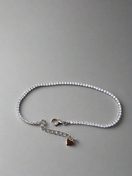 Sterling Silver CZ Tennis Bracelet