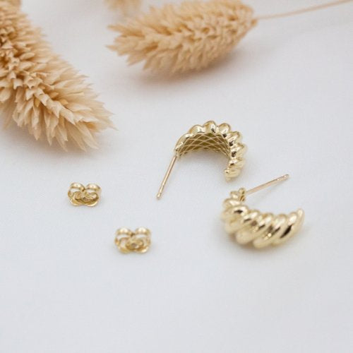 Croissant Hoop Stud