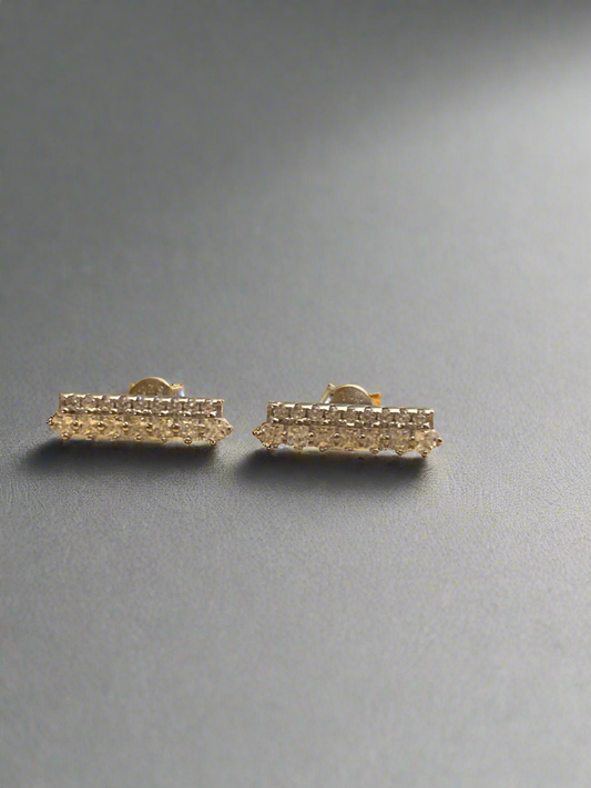 Double Row CZ Studs