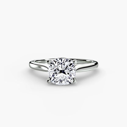 Classic Solitaire Engagement Ring – Minimal Bridal Design