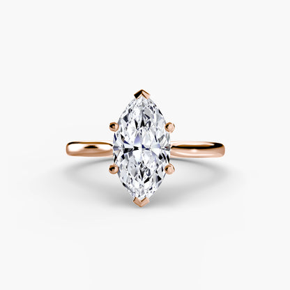 Classic Solitaire Engagement Ring – Minimal Bridal Design