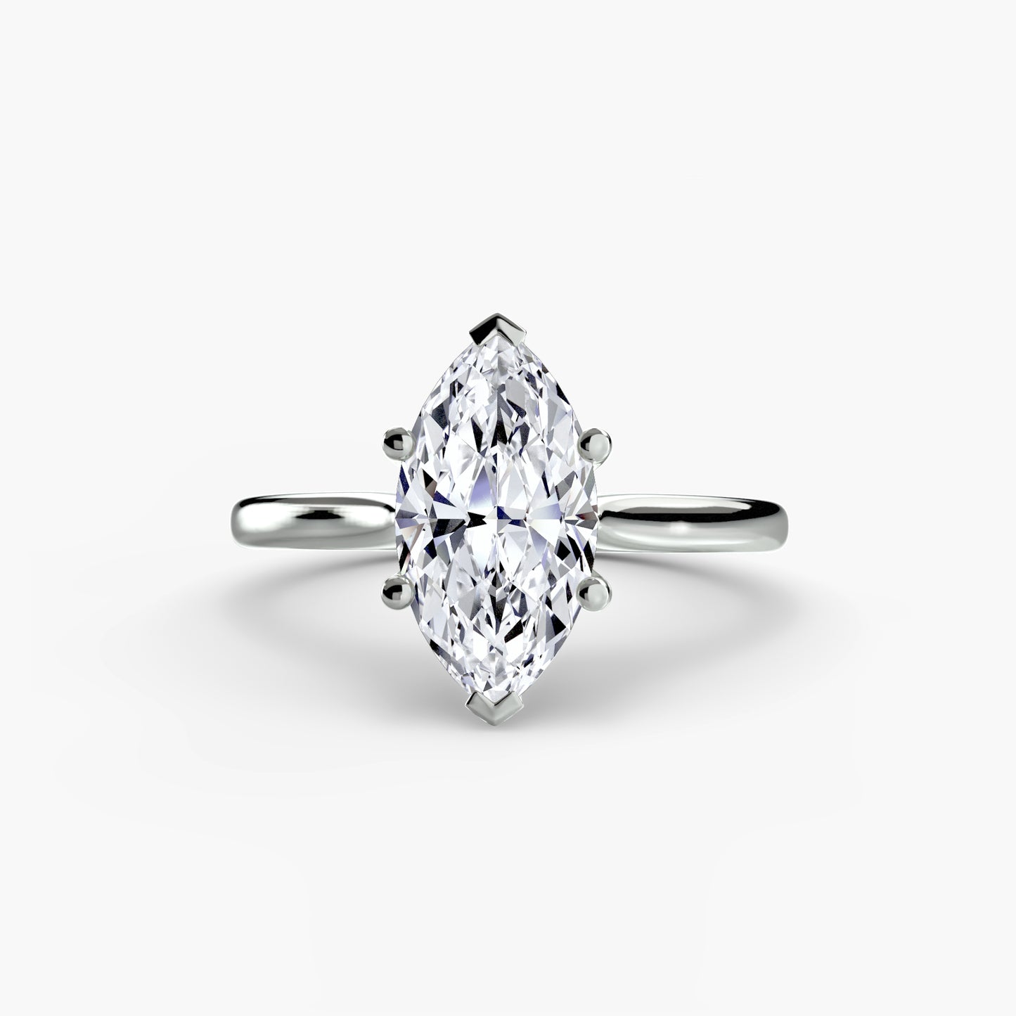 Classic Solitaire Engagement Ring – Minimal Bridal Design
