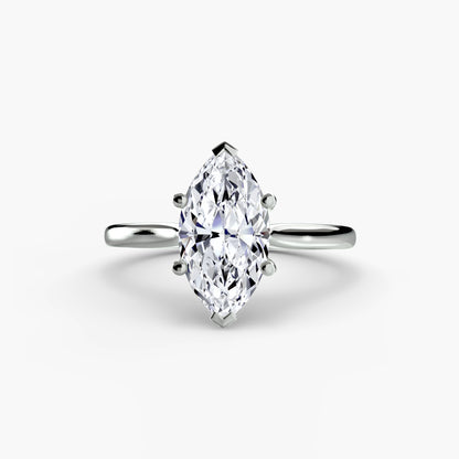 Classic Solitaire Engagement Ring – Minimal Bridal Design