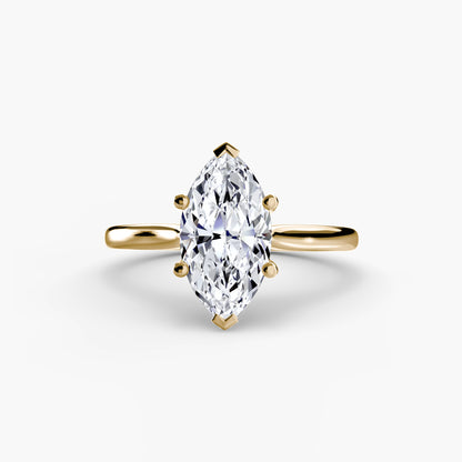 Classic Solitaire Engagement Ring – Minimal Bridal Design