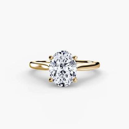 Classic Solitaire Engagement Ring – Minimal Bridal Design