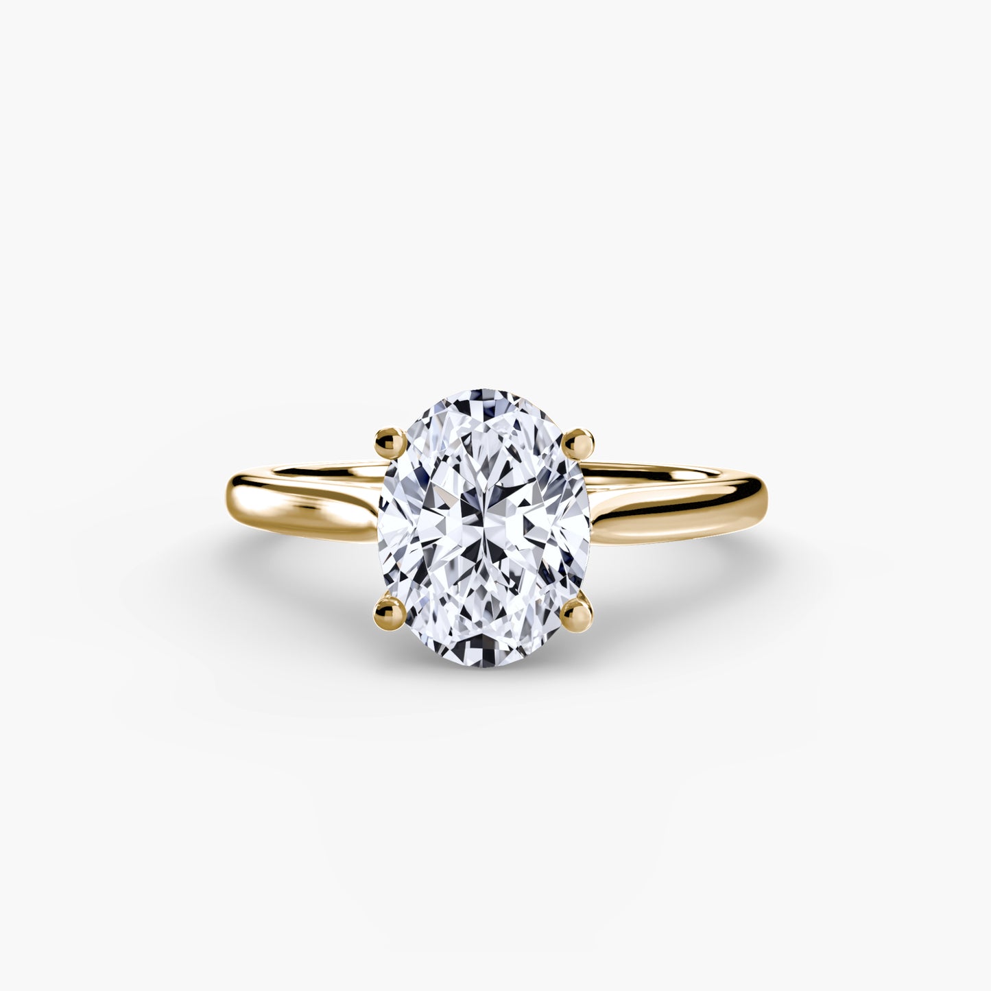 Classic Solitaire Engagement Ring – Minimal Bridal Design
