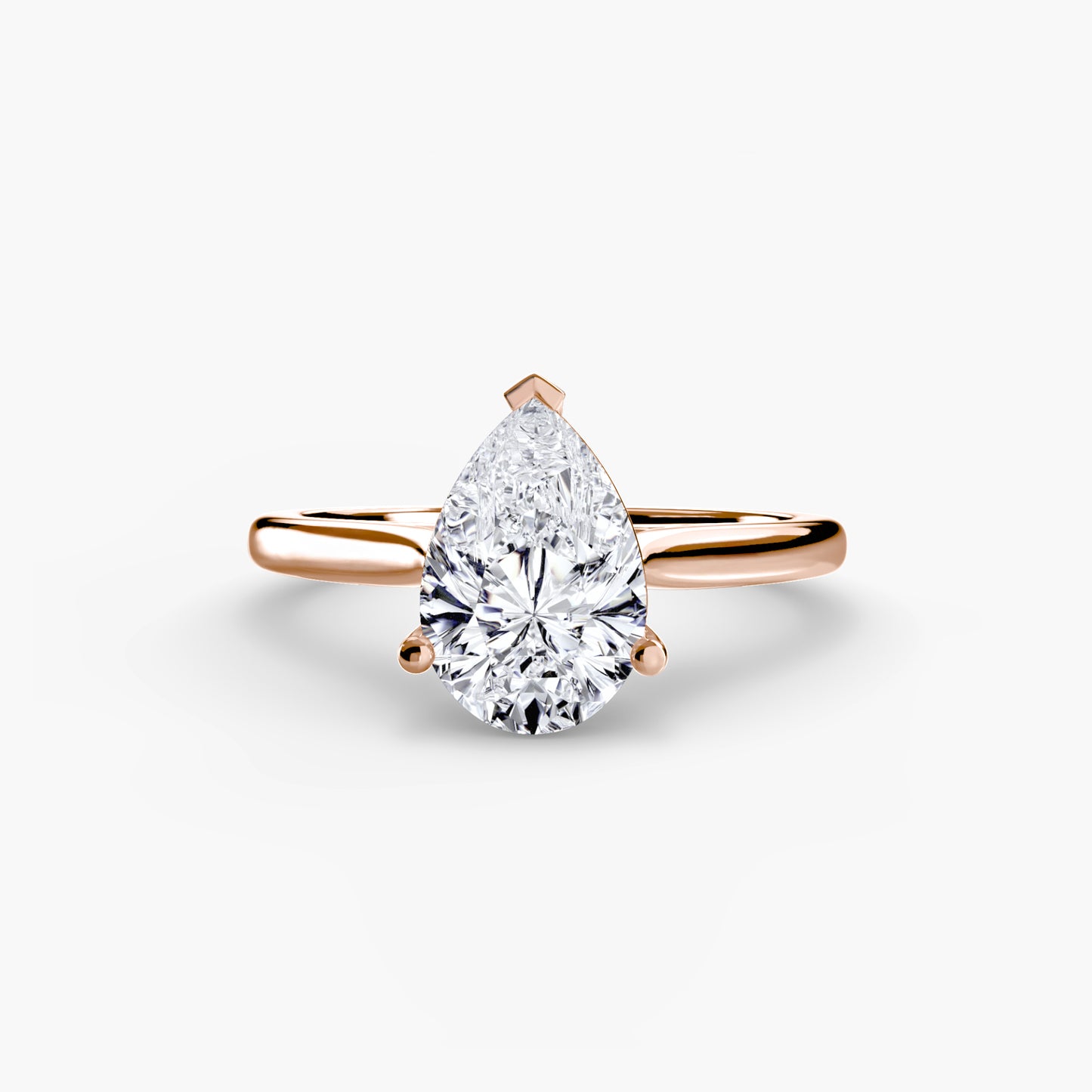 Classic Solitaire Engagement Ring – Minimal Bridal Design