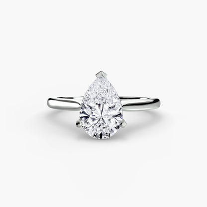 Classic Solitaire Engagement Ring – Minimal Bridal Design