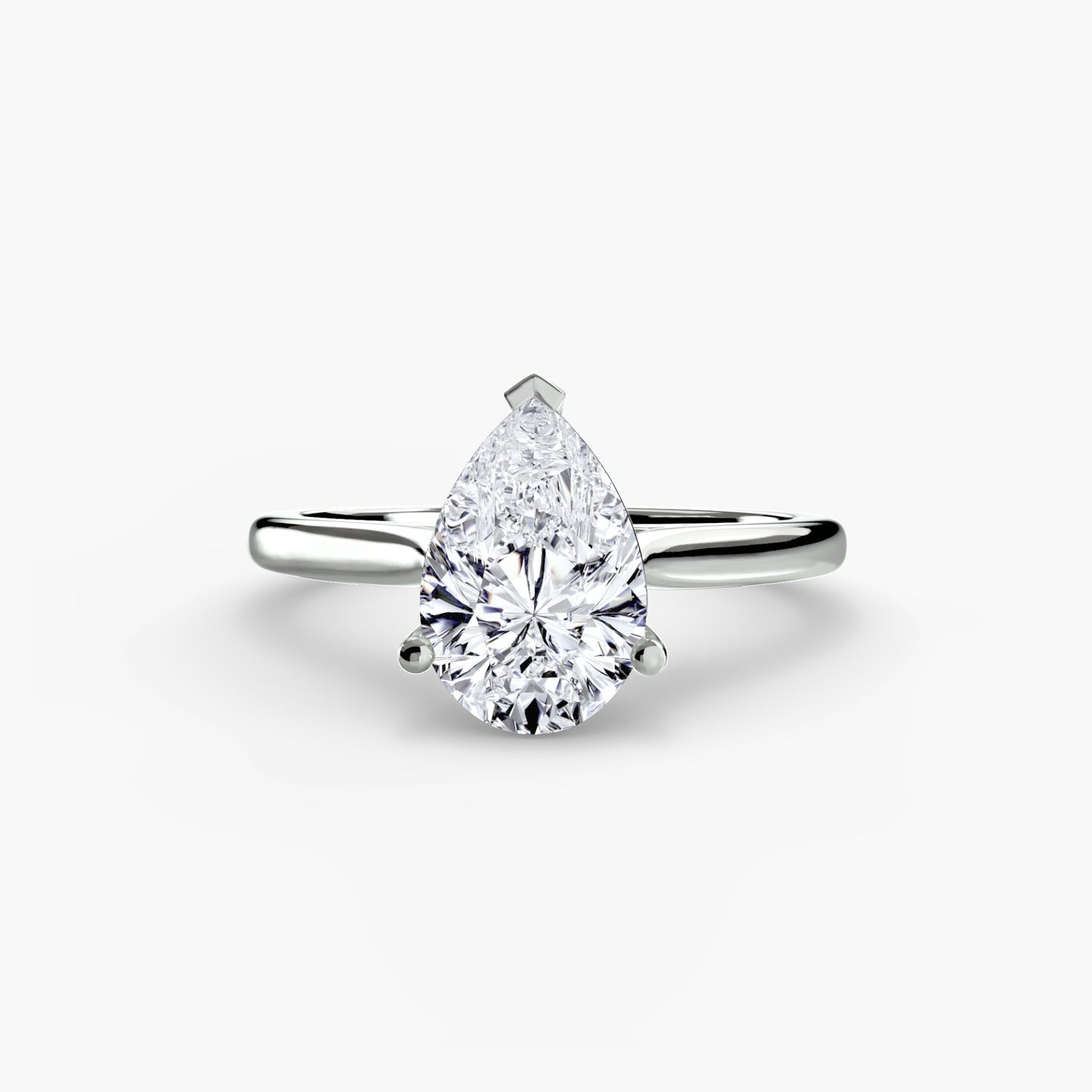 Classic Solitaire Engagement Ring – Minimal Bridal Design