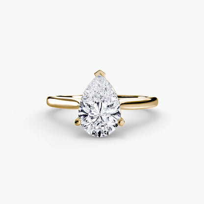 Classic Solitaire Engagement Ring – Minimal Bridal Design