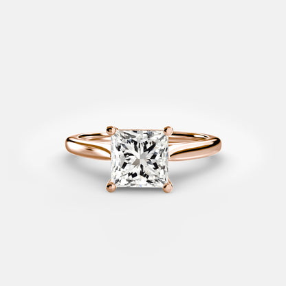 Classic Solitaire Engagement Ring – Minimal Bridal Design