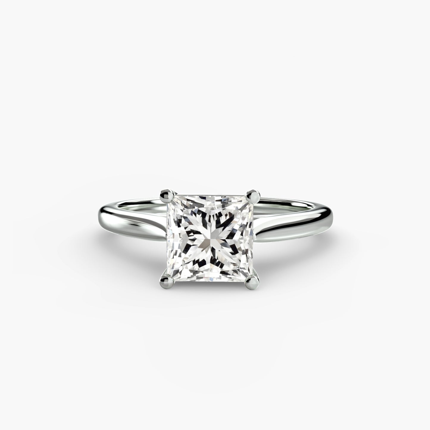 Classic Solitaire Engagement Ring – Minimal Bridal Design