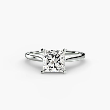 Classic Solitaire Engagement Ring – Minimal Bridal Design