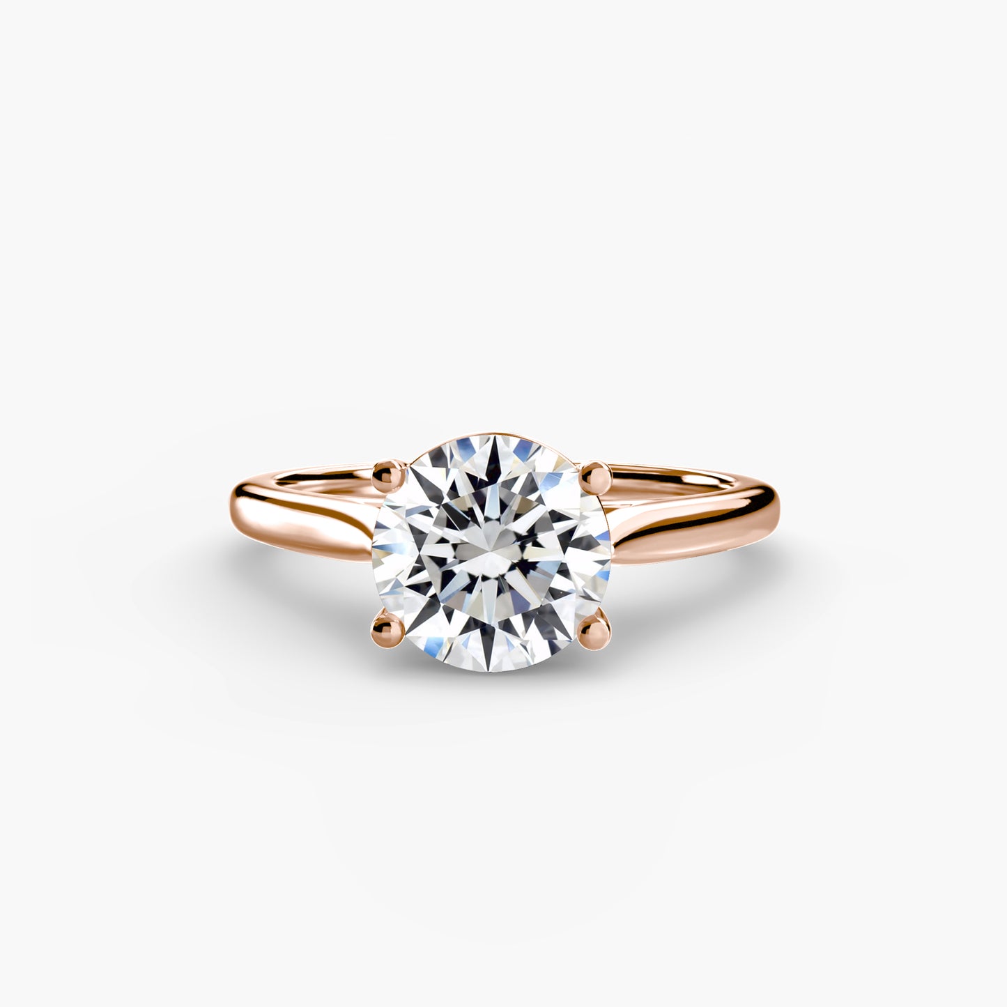 Classic Solitaire Engagement Ring – Minimal Bridal Design