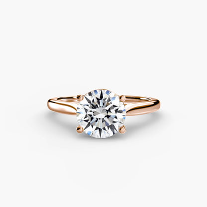Classic Solitaire Engagement Ring – Minimal Bridal Design