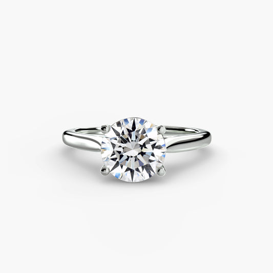 Classic Solitaire Engagement Ring – Minimal Bridal Design