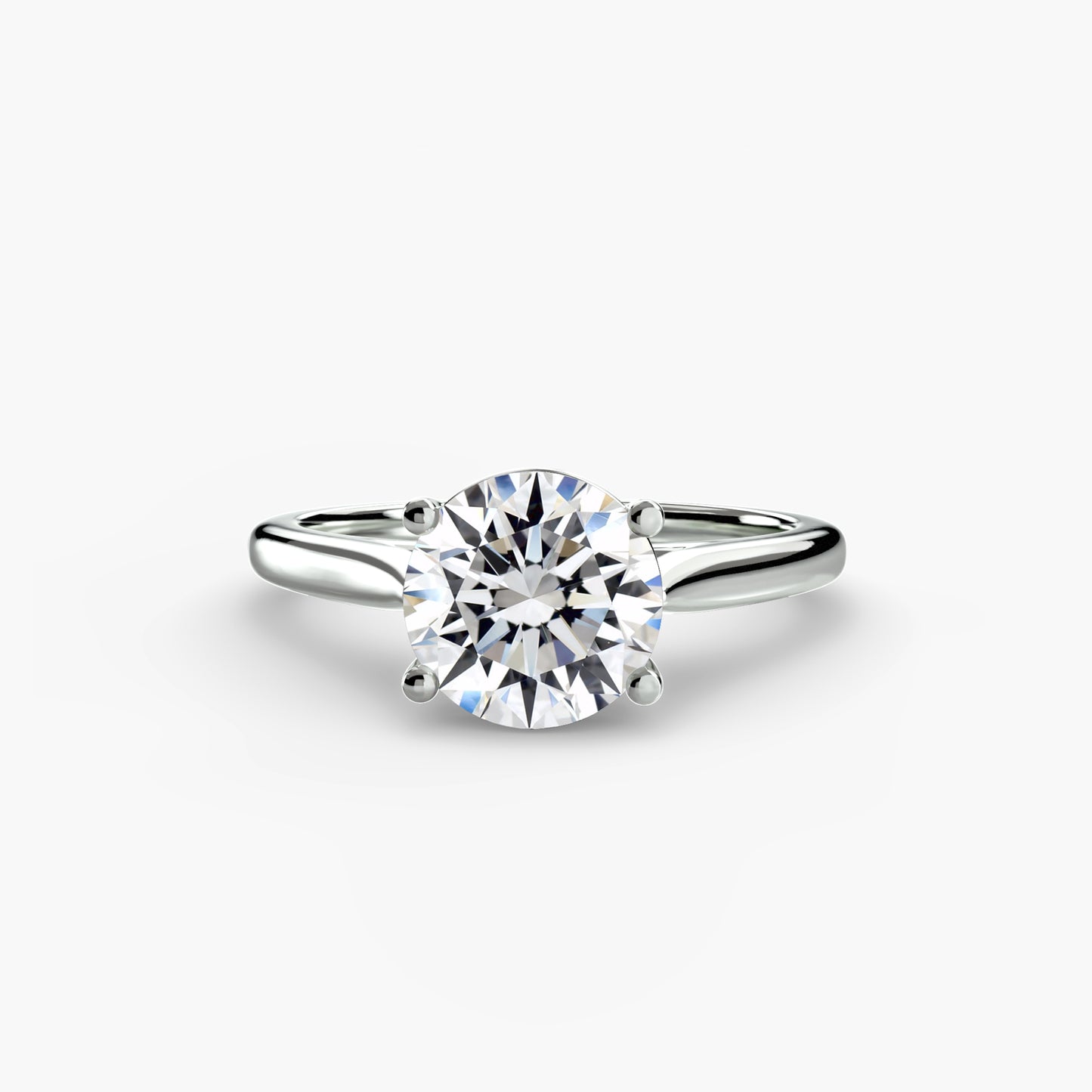 Classic Solitaire Engagement Ring – Minimal Bridal Design