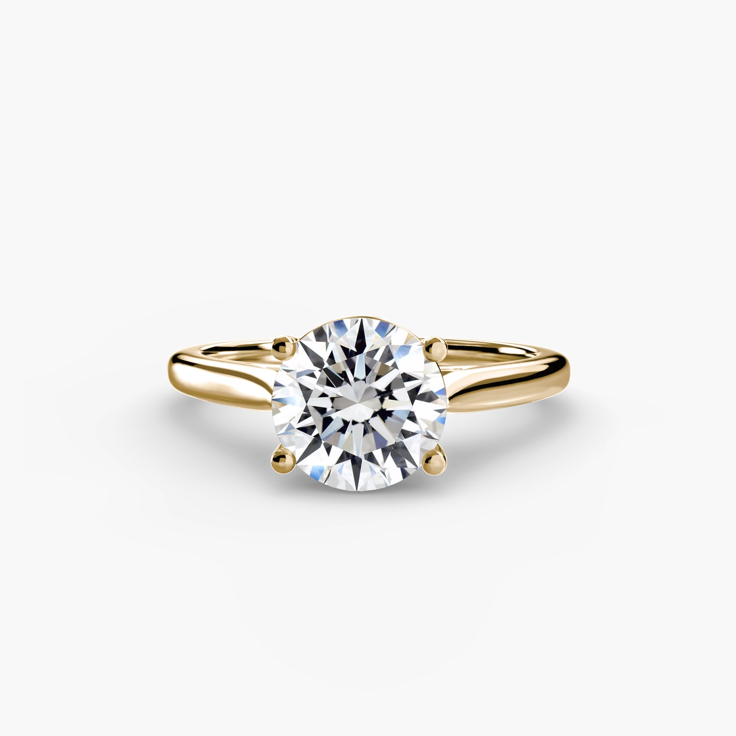 Classic Solitaire Engagement Ring – Minimal Bridal Design