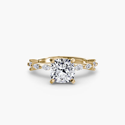 Solitaire with Eternity Pavé